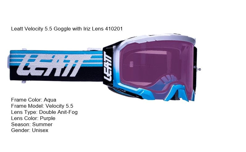 Leatt Velocity 5.5 Goggle with Iriz Mirror Lens